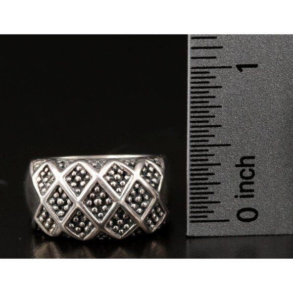 Michael Dawkins Sterling Silver Granulation Ring - Size 5.75 or 6 - Picture 2 of 8
